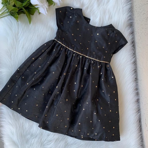 2 Gymboree black dresses. 1 black shine cardigan - Picture 6 of 10